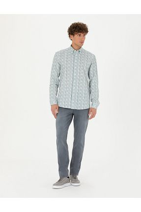 شلوار جین طوسی مردانه بلند Pierre Cardin - کد 865582899