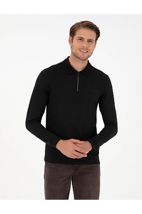 سوئیشرت قهوه ای مردانه ساده Pierre Cardin - کد 865580800