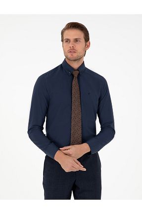 پیراهن سرمه ای مردانه اسلیم فیت Pierre Cardin - کد 865582270