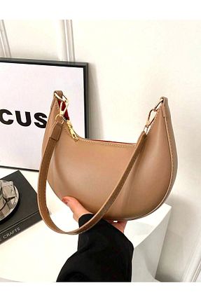 کیف دوشی قهوه ای زنانه چرم مصنوعی İAMBTŞY - کد 865976010
