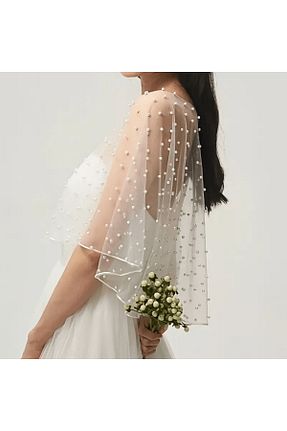 لباس عروس سفید زنانه ساده Eva Flore - کد 865595678