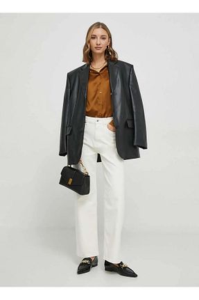 شلوار جین بژ زنانه فاق بلند Pepe Jeans - کد 865650851