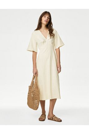 لباس بژ زنانه بافتنی Marks & Spencer - کد 844627731