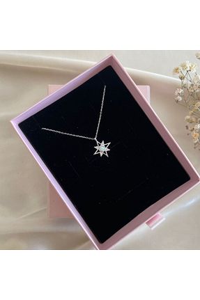 گردنبند نقره سفید زنانه 925 عیار Lovera Jewellery - کد 865963866
