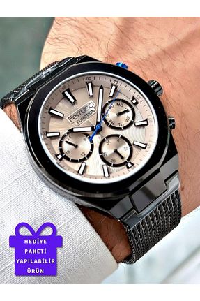 ساعت مچی مشکی مردانه 45 میلی متر Ferrucci - کد 865690426