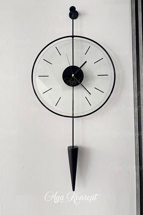 ساعت دیواری مشکی 40 x 90 AGA KONSEPT - کد 668112800