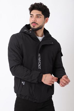 کاپشن مشکی مردانه اسلیم فیت Stilkombin - کد 865714164