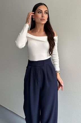 بلوز نباتی زنانه اورسایز Tena - کد 865709545