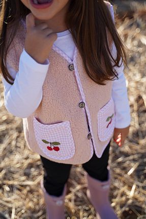 جلیقه صورتی بچه گانه Relaxed Kirazkids - کد 865825841