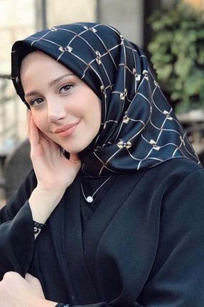 روسری مشکی پلی استر Levidor - کد 459515834