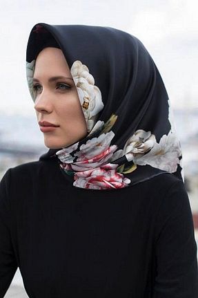 روسری مشکی پلی استر Levidor - کد 470893277