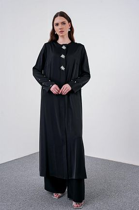 کلاه و ابایا مشکی زنانه پلی استر Zühre - کد 865787172