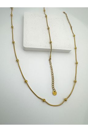 ست استیل طلائی زنانه 2 تایی Inure Jewelry - کد 858133851