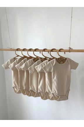 بادی و سرهمی نوزادی بژ بچه گانه %100 پنبه Tarkito Baby - کد 865791150