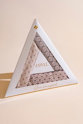 روسری قهوه ای پلی استر JAWEL - کد 861656411