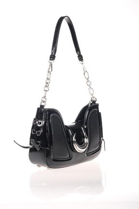 کیف دوشی مشکی زنانه چرم مصنوعی KRISTE BELL - کد 865806267