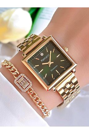 ساعت مچی سبز زنانه 26-30 میلی متر Ferrucci - کد 866580937