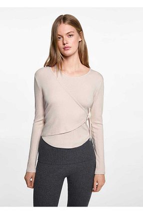 تیشرت نباتی زنانه اسلیم فیت MANGO Teen - کد 865812051