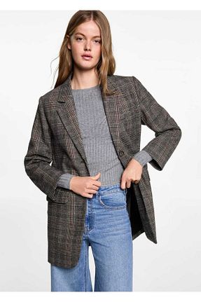 کت قهوه ای زنانه رگولار MANGO Teen - کد 865811889