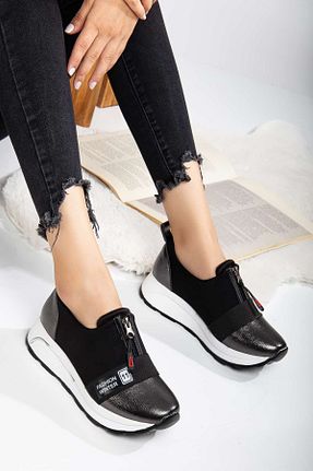 کفش کژوال طلائی زنانه چرم مصنوعی DİLEK SHOES - کد 865819321