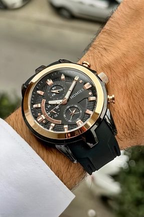 ساعت مچی مشکی مردانه 45 میلی متر Homies - کد 865846442