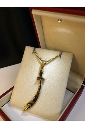 گردنبند استیل ( فولاد ) زرد زنانه استیل ضد زنگ vogutima - کد 865848924