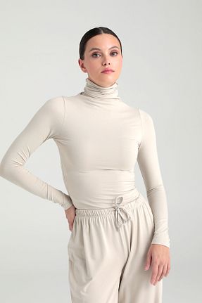 بلوز بژ زنانه ساده SHEISMONO - کد 865858854