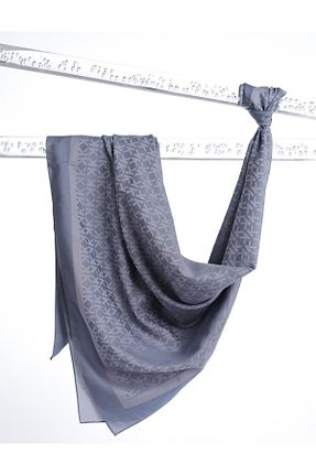 روسری طوسی پنبه ای Kayra - کد 839692942