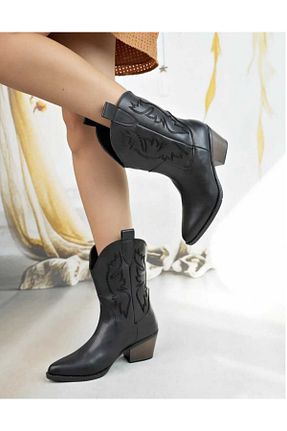 بوت / نیم بوت مشکی زنانه چرم مصنوعی She - کد 770264909
