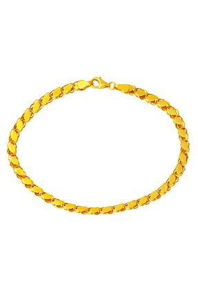 دستبند طلا زرد زنانه 14 عیار Bilezikci - کد 805370673