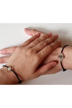 دستبند جواهر مشکی زنانه سنگ طبیعی mer - کد 865969927