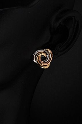 گوشواره طلا زرد زنانه 14 عیار Bilezikci - کد 101732289