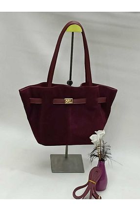 کیف دوشی زرشکی زنانه جیر BLOOMS BAG - کد 865979742