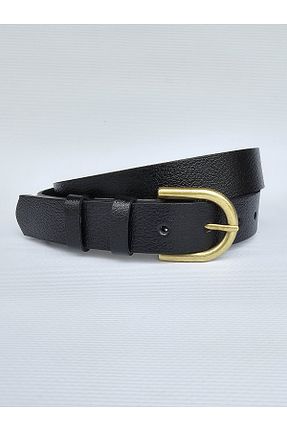 کمربند مشکی زنانه چرم خالص Kemerix - کد 865974435