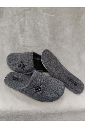 دمپائی خانگی طوسی مردانه پارچه ای Gezer - کد 772858196