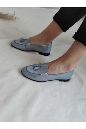 کفش کژوال آبی زنانه چرم خالص Burç - کد 102279080