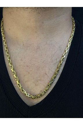 گردنبند استیل ( فولاد ) زرد مردانه استیل ضد زنگ vogutima - کد 865996846