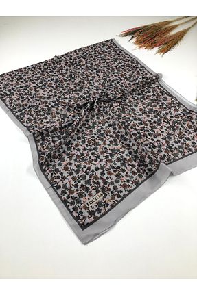 روسری طوسی پنبه ای Kamelya - کد 866004905