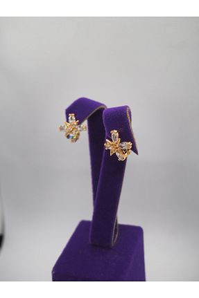 گوشواره استیل (فولاد) طلائی زنانه استیل (فولاد) BLENDENDE - کد 866600703
