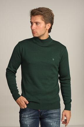 پلیور سبز مردانه ساده Mavi Soles - کد 866008267