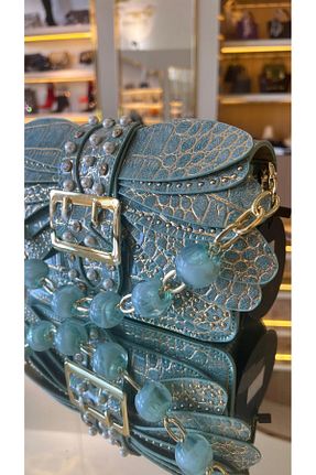 کیف دوشی سبز زنانه DUYGUSHOESBAG - کد 866007890
