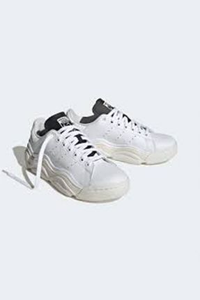 کفش اسنیکر سفید زنانه بند دار adidas - کد 864428268