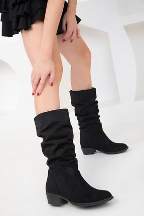 بوت / نیم بوت مشکی زنانه چرم مصنوعی SOHO - کد 47417298