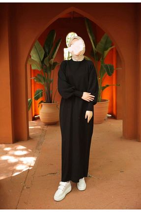 سوئیتر حجاب مشکی زنانه اورسایز NAS TESETTÜR - کد 860065654