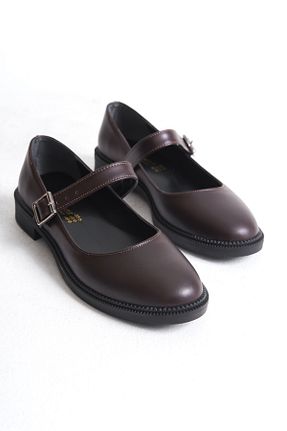 کفش کلاسیک قهوه ای زنانه چرم لاکی Shoesers - کد 864788914
