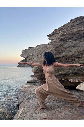 شلوار بژ زنانه پنبه ای Tfifty - کد 842533768