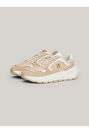 کفش اسنیکر بژ زنانه بند دار Tommy Hilfiger - کد 864937902