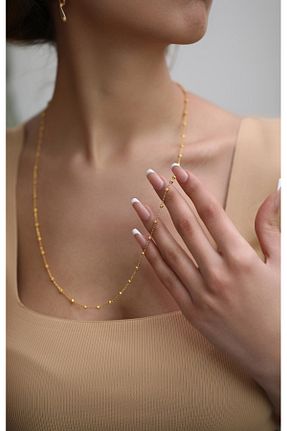 گردنبند طلا طلائی زنانه 22 عیار Kuyumcum - کد 864944127