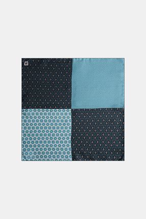 دستمال جیبی سبز مردانه ابریشم W Collection - کد 813000132