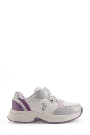 کفش اسنیکر سفید بچه گانه بند دار U.S. Polo Assn. - کد 864882827